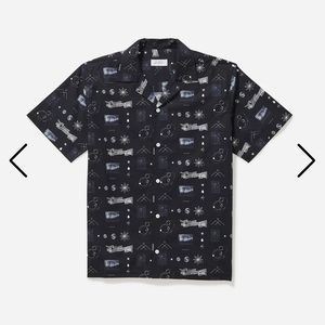 saturdays nyc canty dark space shirt SZ M